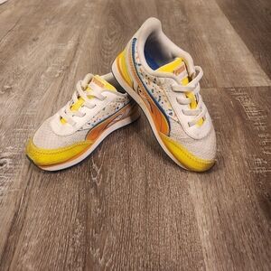PUMA Future Rider Double Playground "White/Yellow" Toddler size 10 shoes